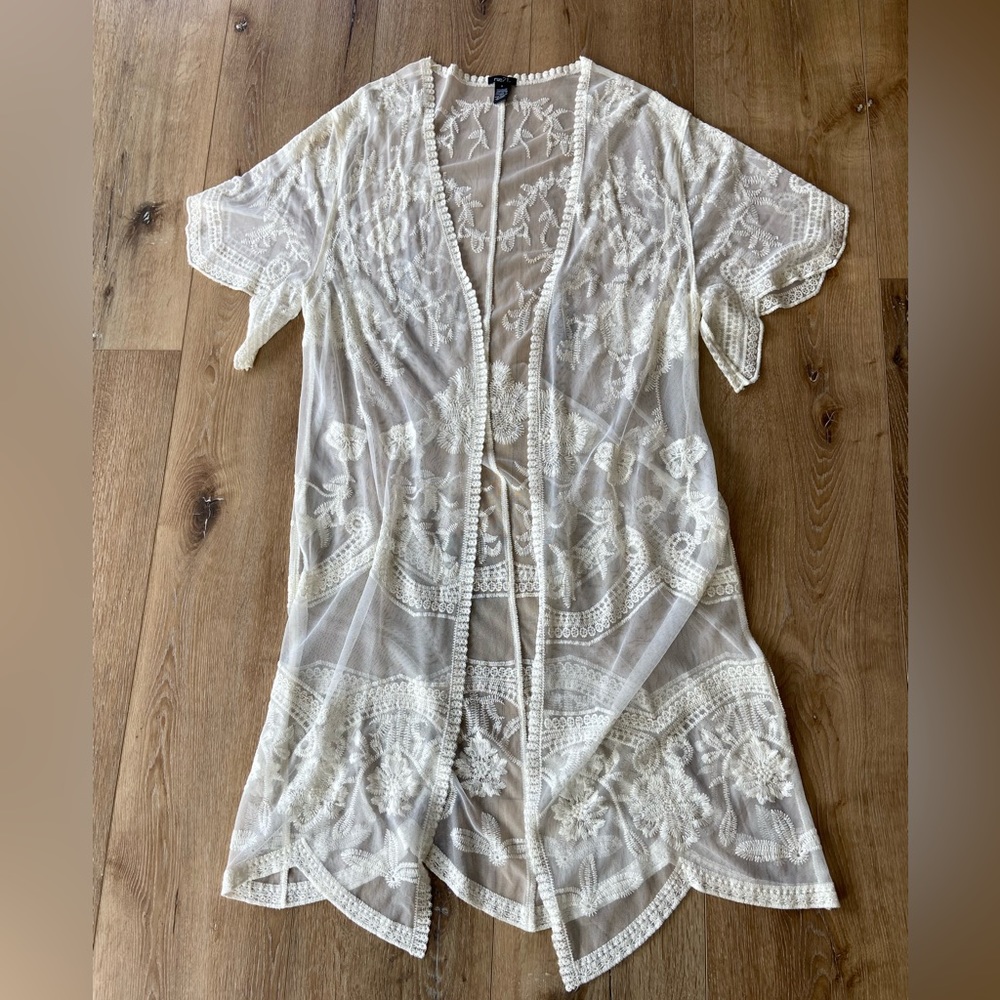 Sheer Lace Cardigan